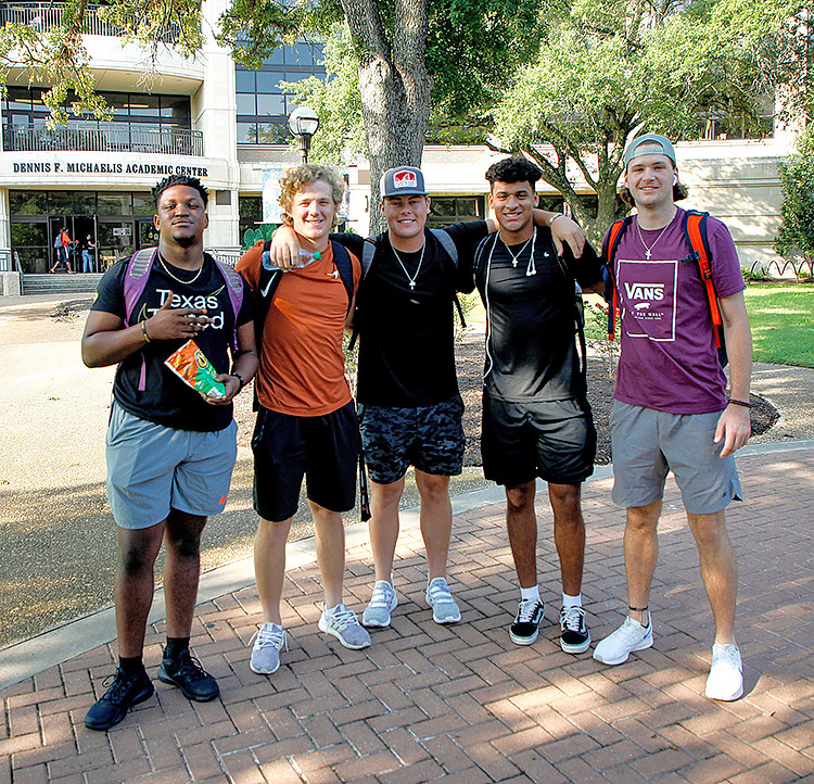 Students on campus