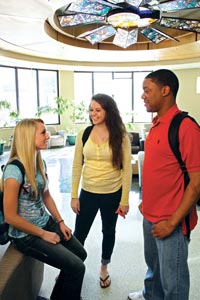 three students