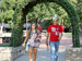 two students walking