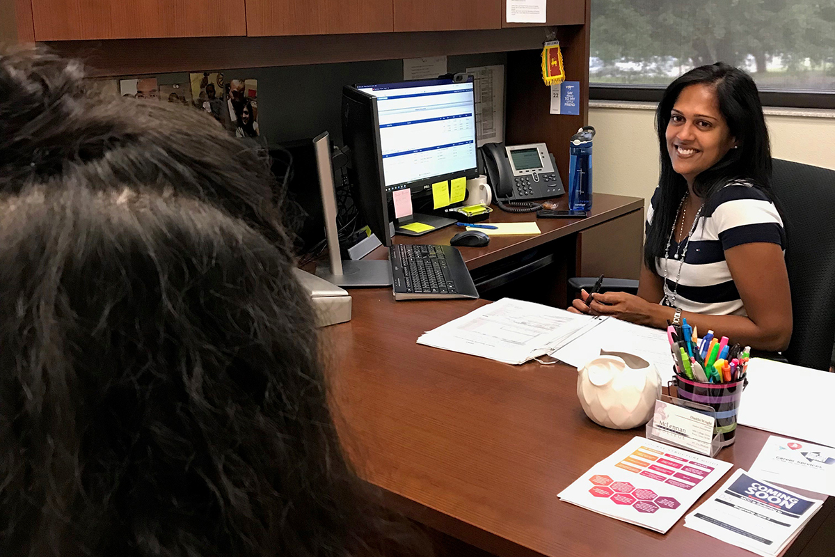 Advisor with Student