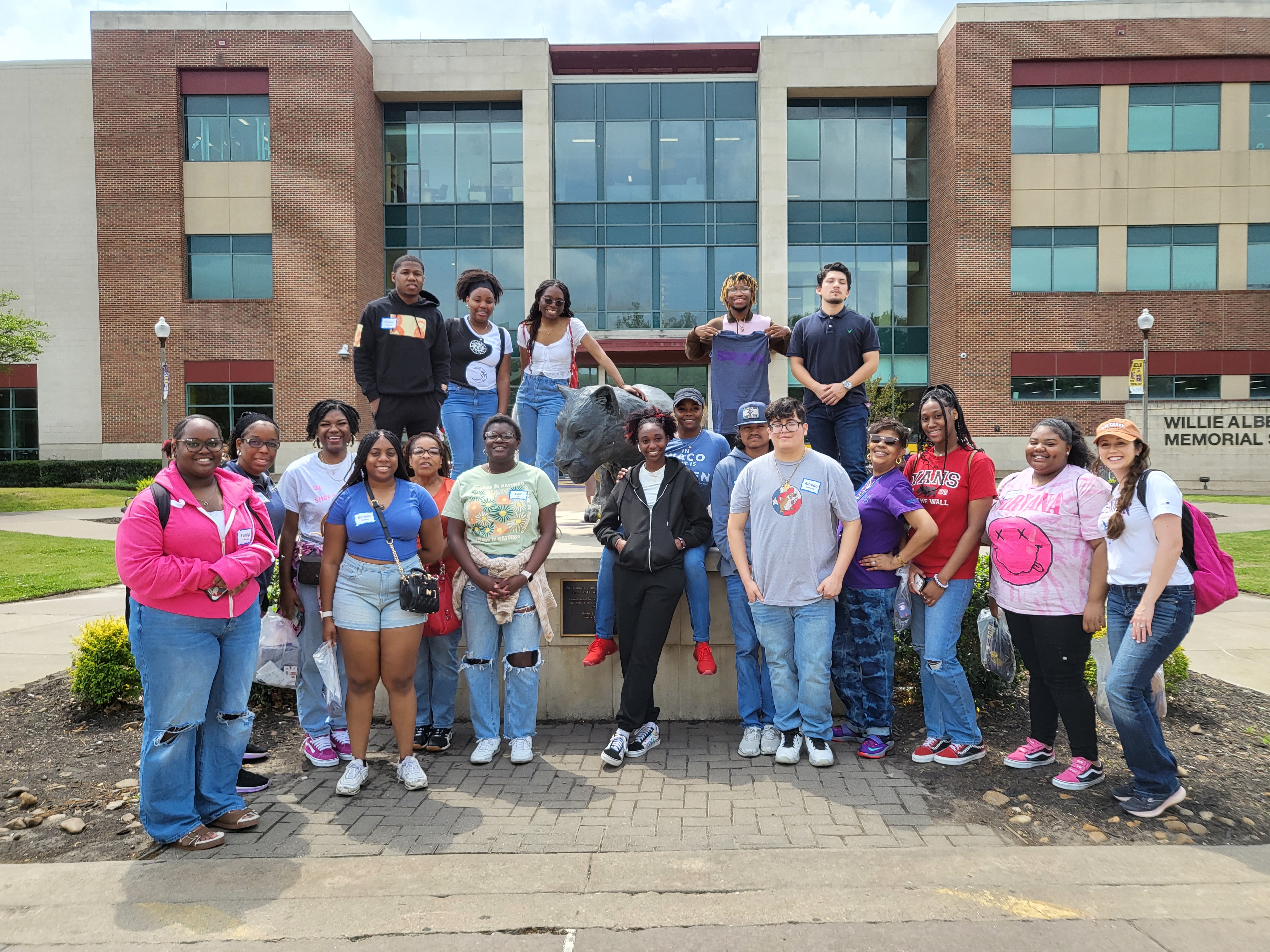 Students at Prairie View A&M