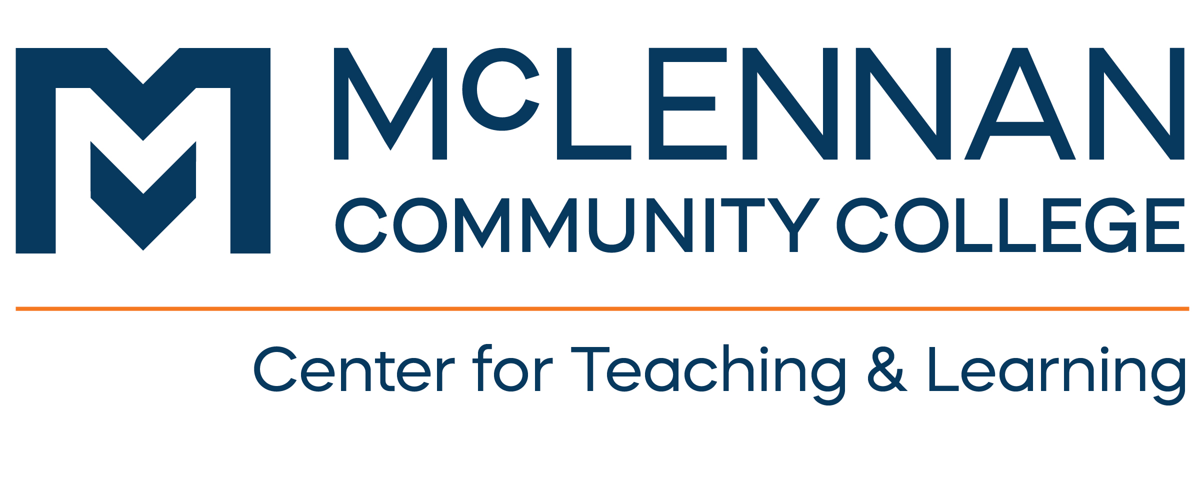 McLennan Community College Logo and Banner with sub header of Center for Teaching & Learning