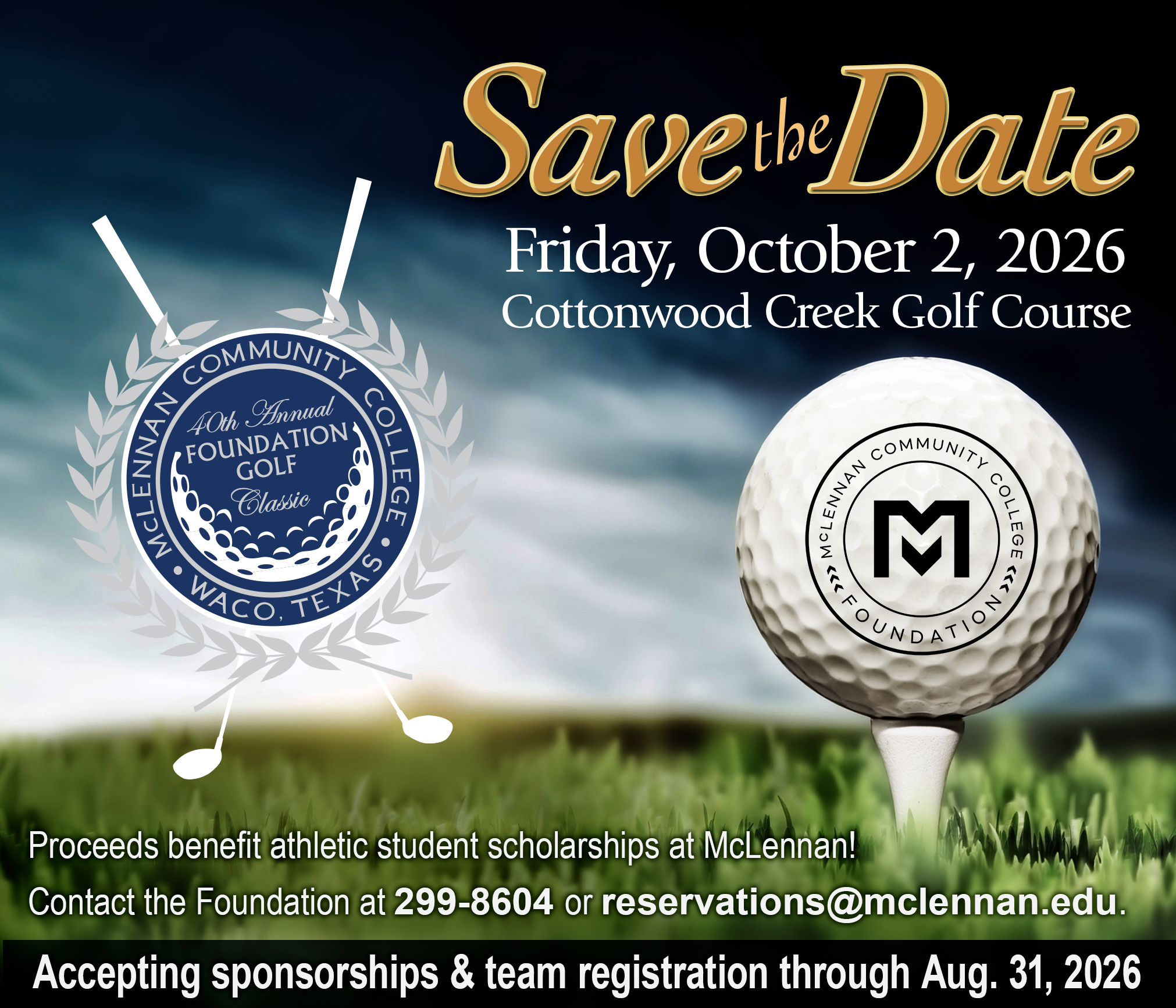 2026 Golf Save the Date