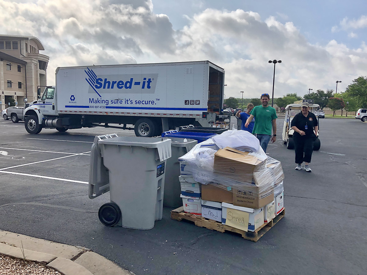 Shred Day Truck and material