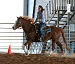 Woman riding horse 