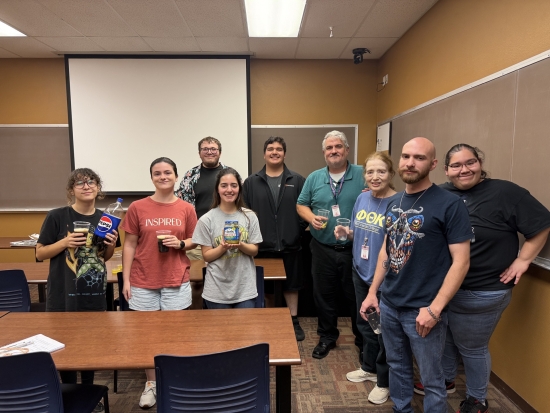 Members of PTK and the Horror Film Fan Club Pose Together for Pickle Pepsi