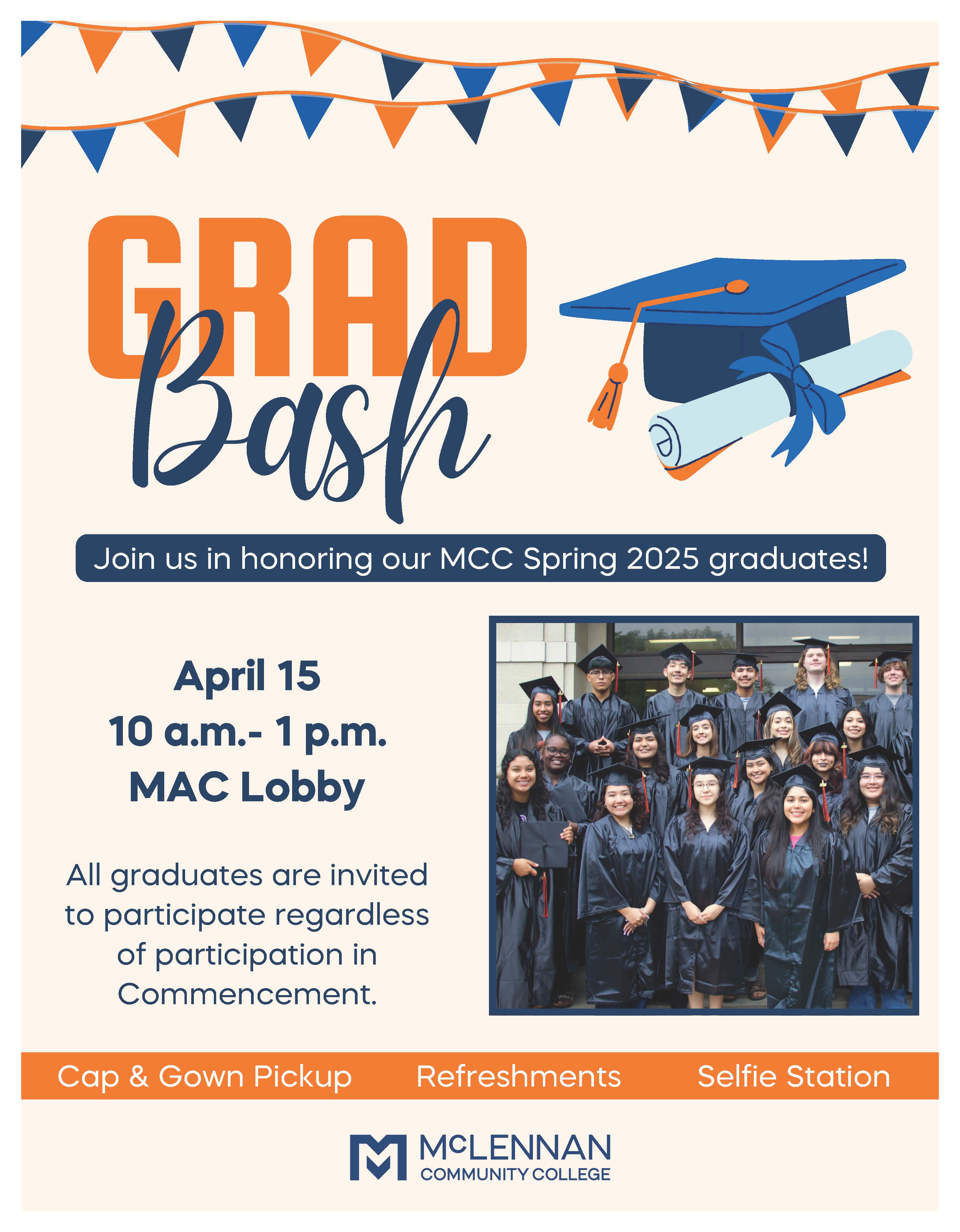 Grad Bash Flyer Information Spring 2025