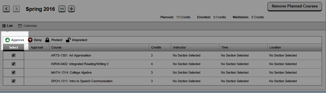 Course Approval