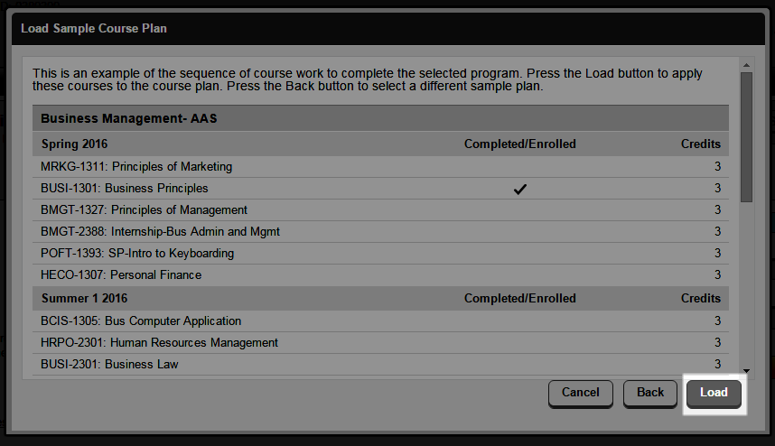 Loading Preview of plan